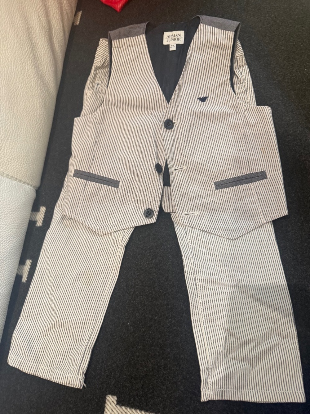 Armani Junior pants and vest suit